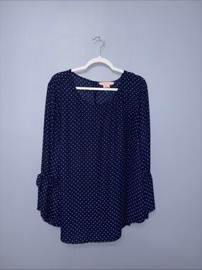 In Every Story • Navy Polkadot Blouse